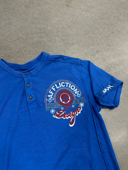 Vintage Y2K Affliction Henley T-Shirt [L]