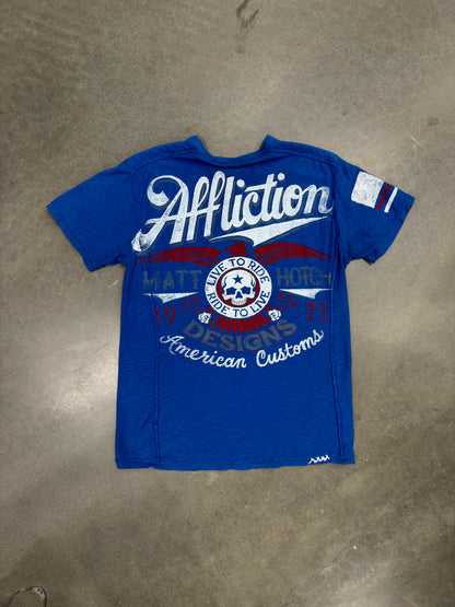 Vintage Y2K Affliction Henley T-Shirt [L]