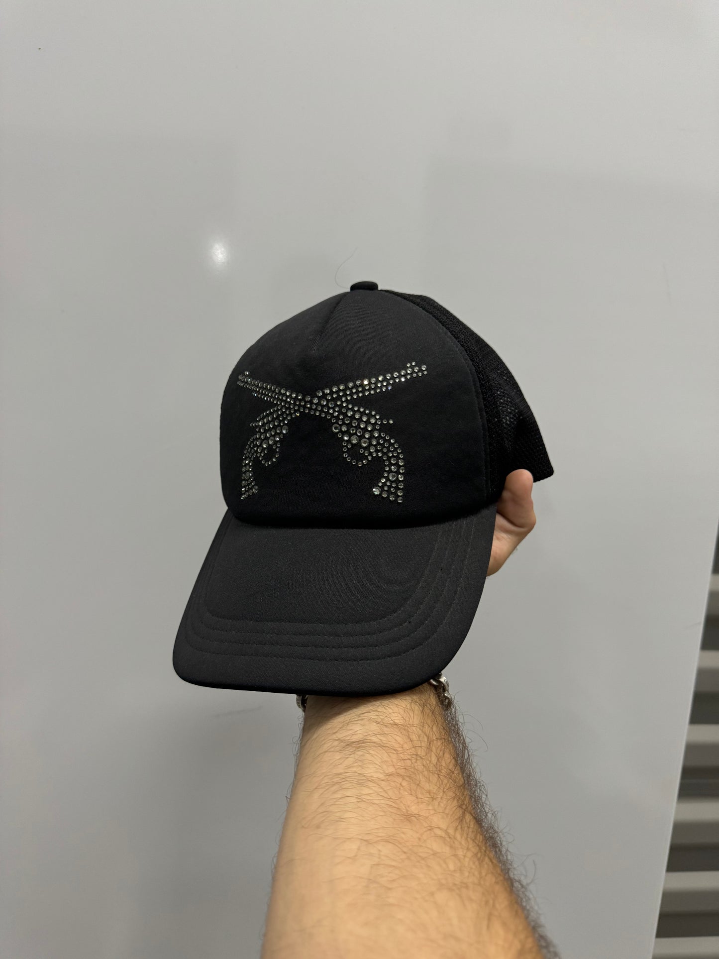 Japanese Brand Roarguns Swarovski Crystal Trucker Hat [OS]