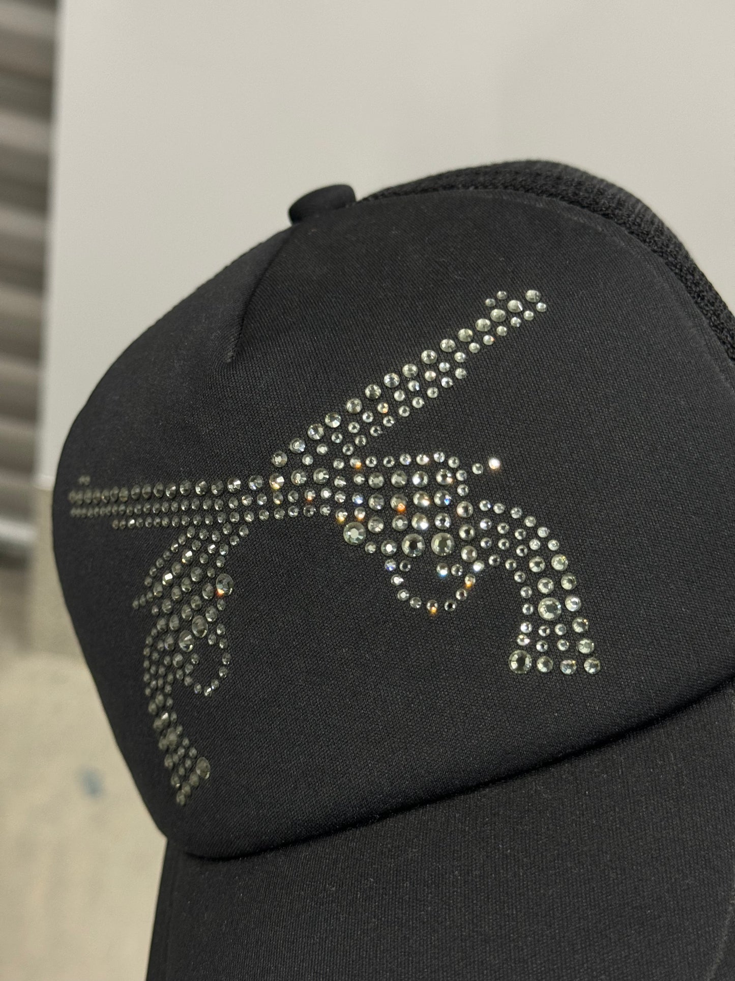 Japanese Brand Roarguns Swarovski Crystal Trucker Hat [OS]