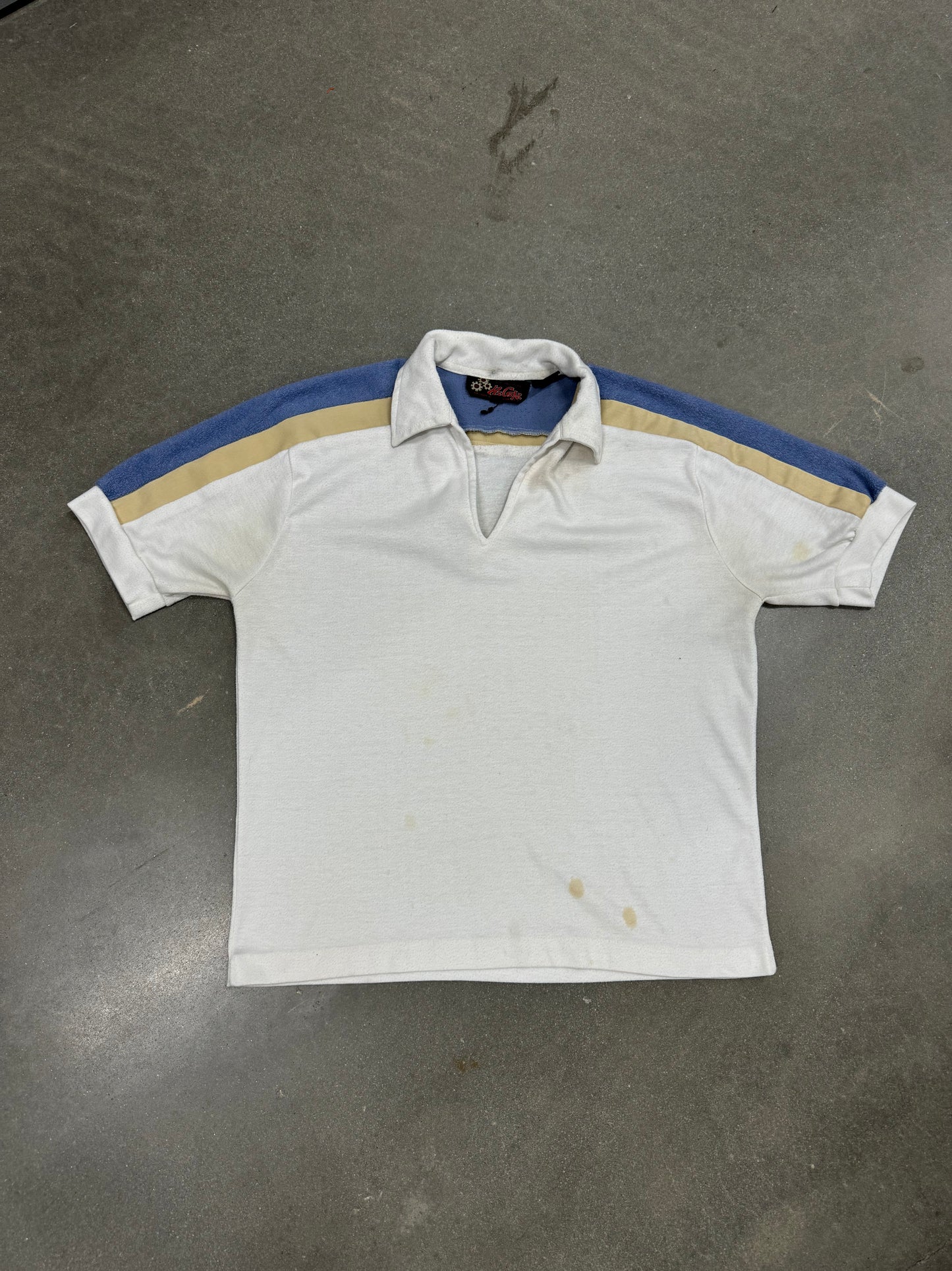 Vintage 1970s Distressed Polo Shirt [M]