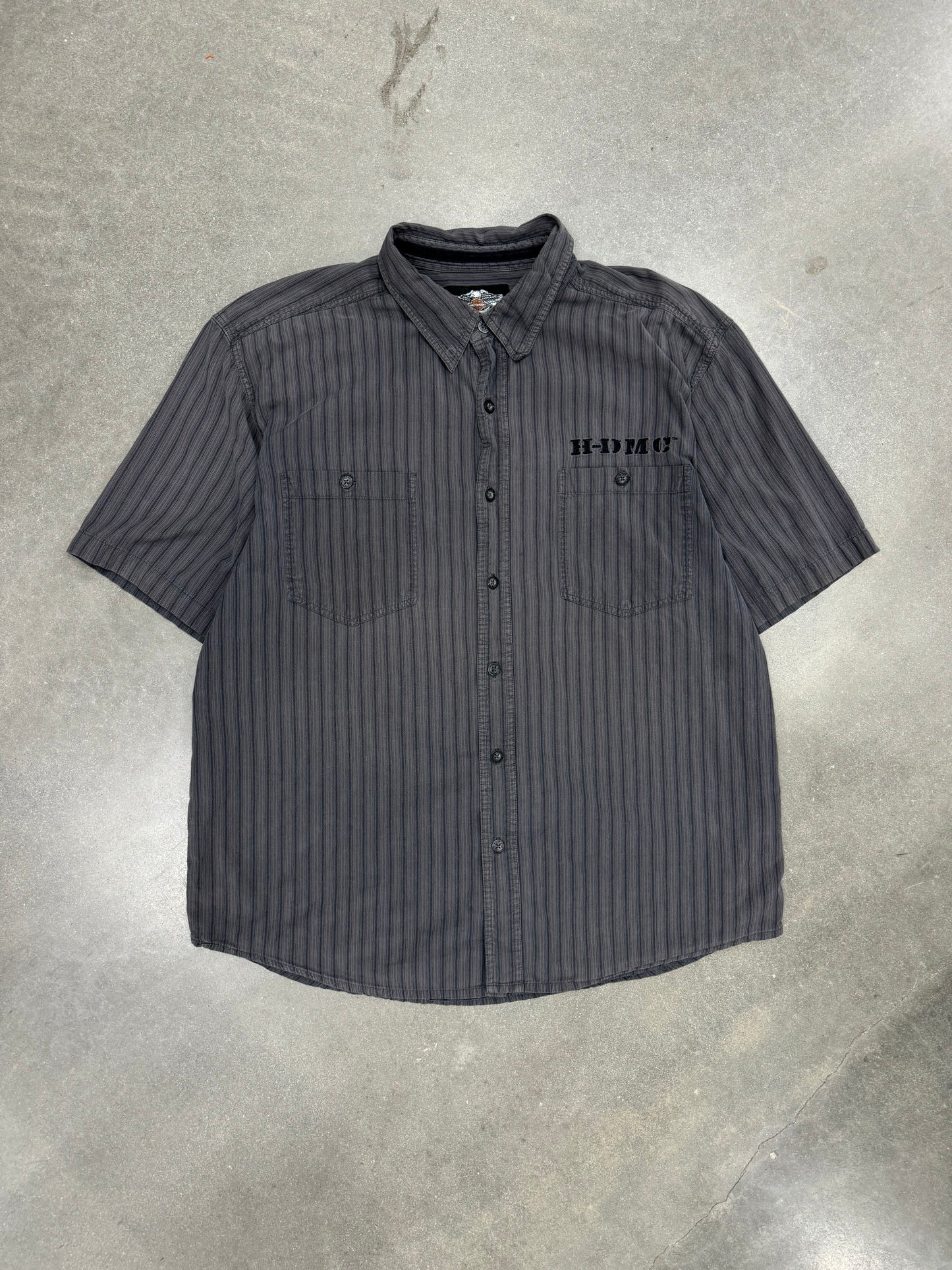 Vintage Y2K Harley Davidson Button-Up Shirt [XL]