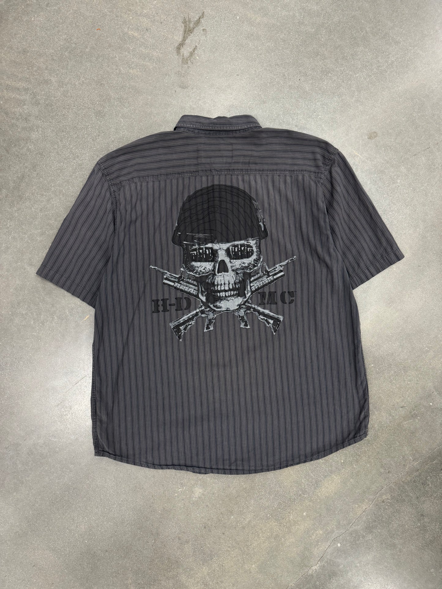 Vintage Y2K Harley Davidson Button-Up Shirt [XL]