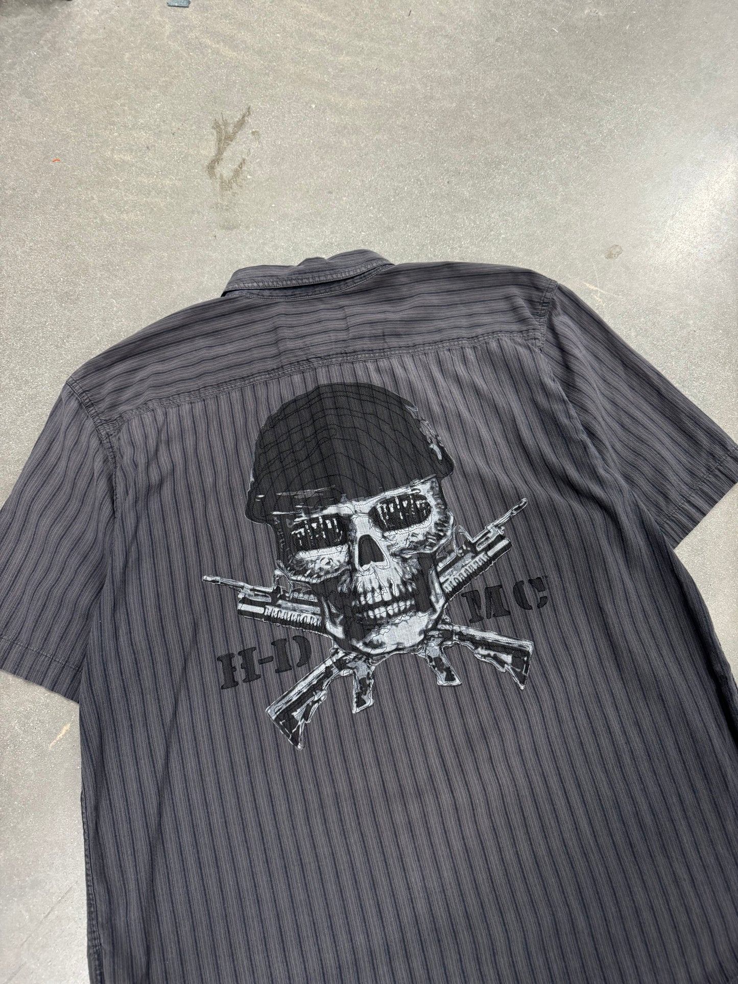 Vintage Y2K Harley Davidson Button-Up Shirt [XL]