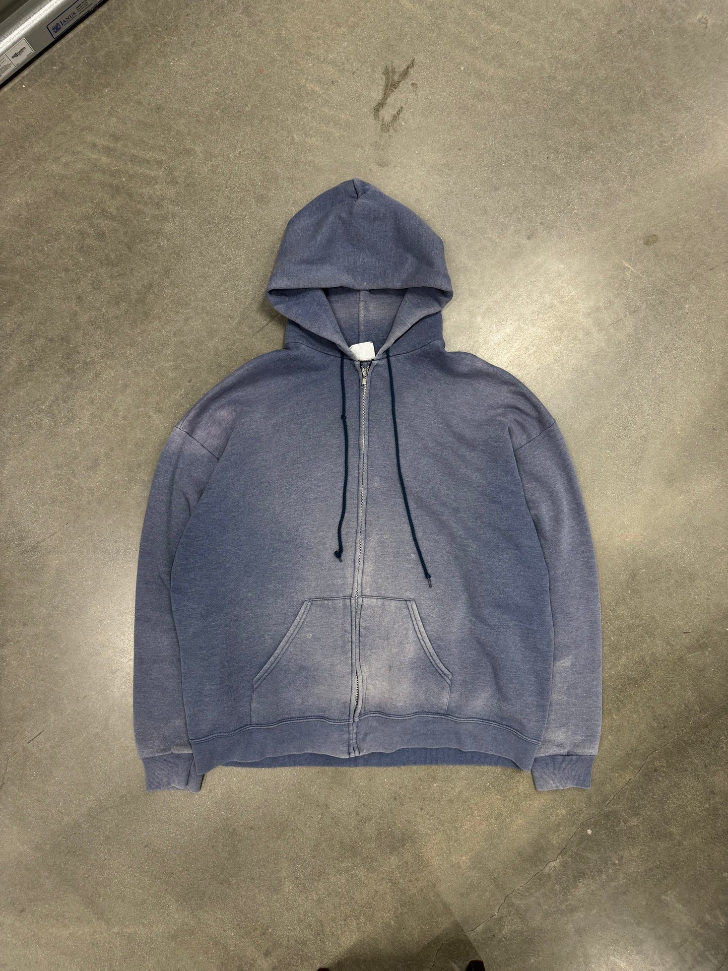 Vintage 1990s Sunfaded Zip-Up Hoodie [XL]