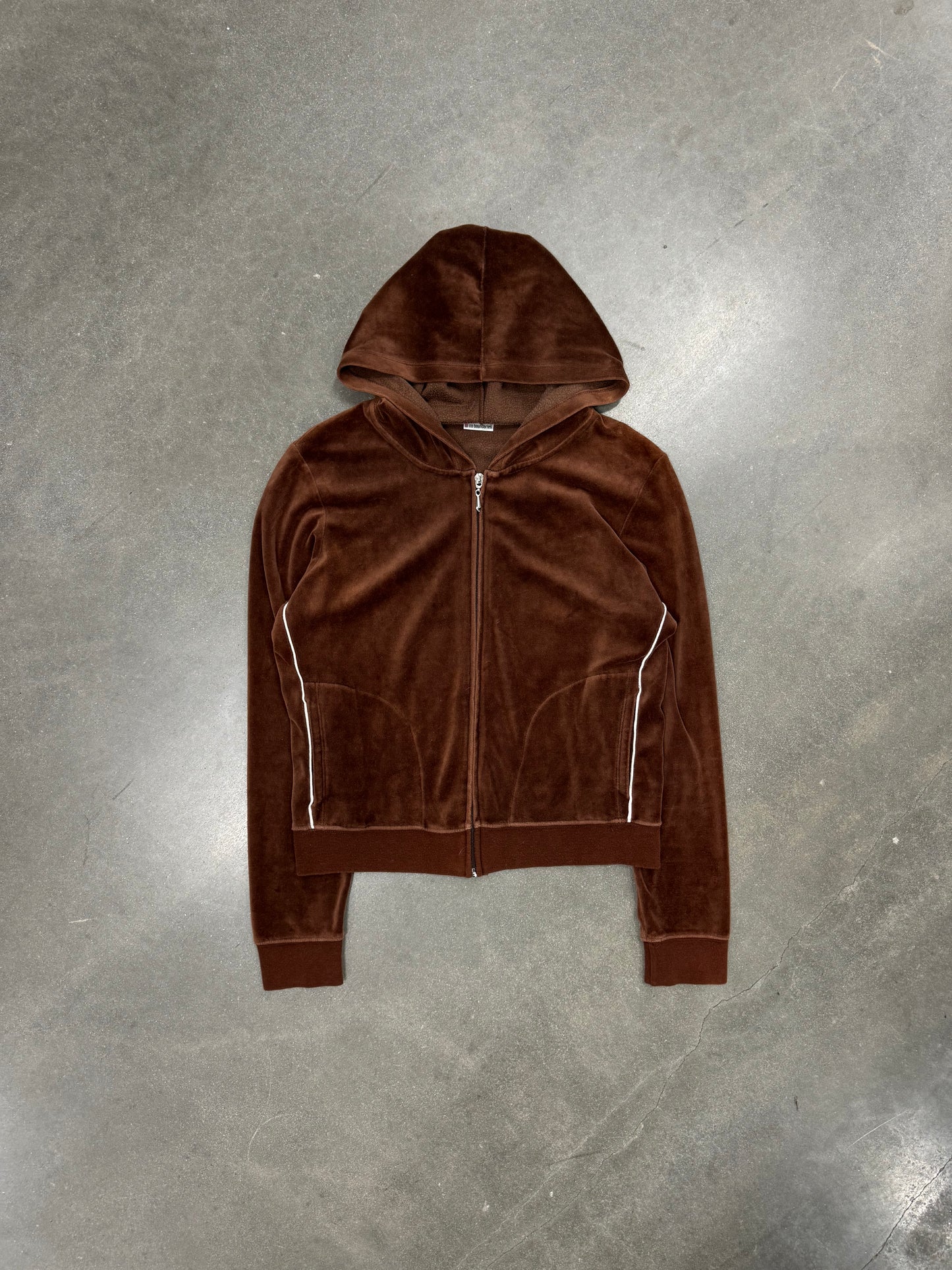 Vintage Y2K No Boundaries Velour Zip-Up Jacket [S/M]