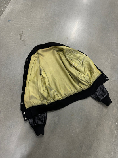Vintage 1980s Leather Varsity Jacket [M]