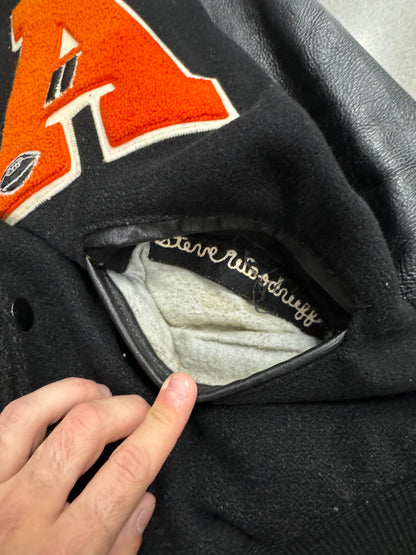 Vintage 1980s Leather Varsity Jacket [M]