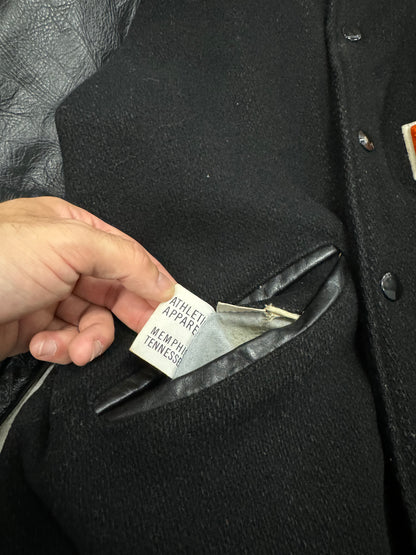 Vintage 1980s Leather Varsity Jacket [M]