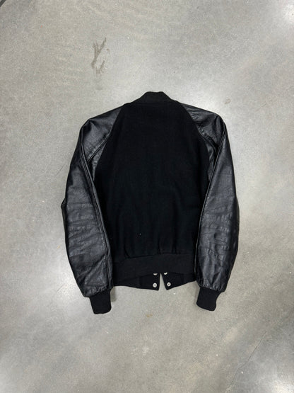 Vintage 1980s Leather Varsity Jacket [M]