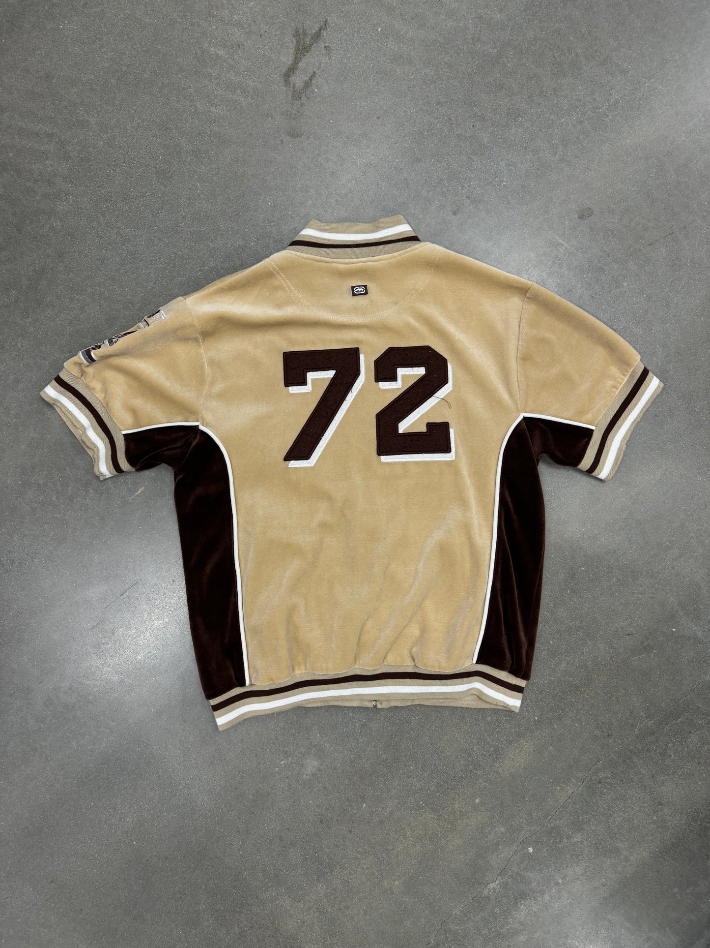 Vintage Y2K Ecco Unlimited Suede Zip-Up Jersey [XL]