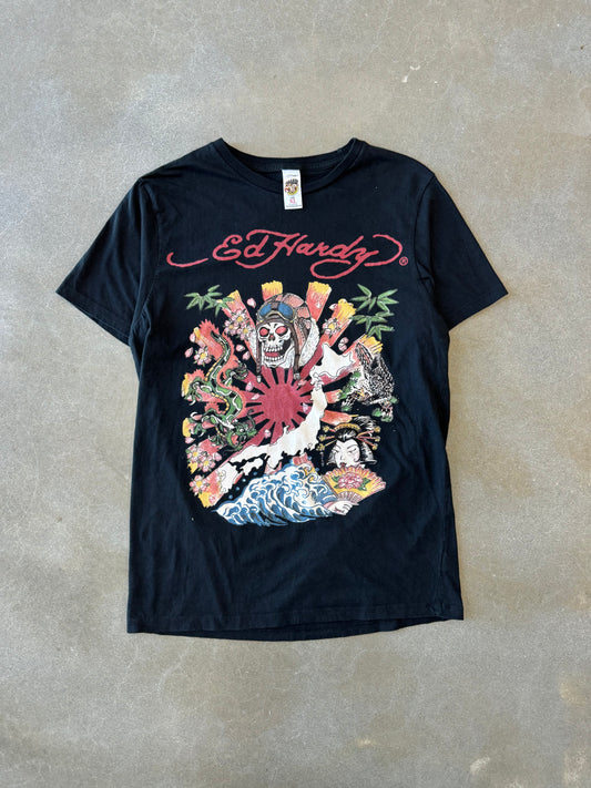 Y2K Vintage Ed Hardy Rising Sun T-Shirt [L]