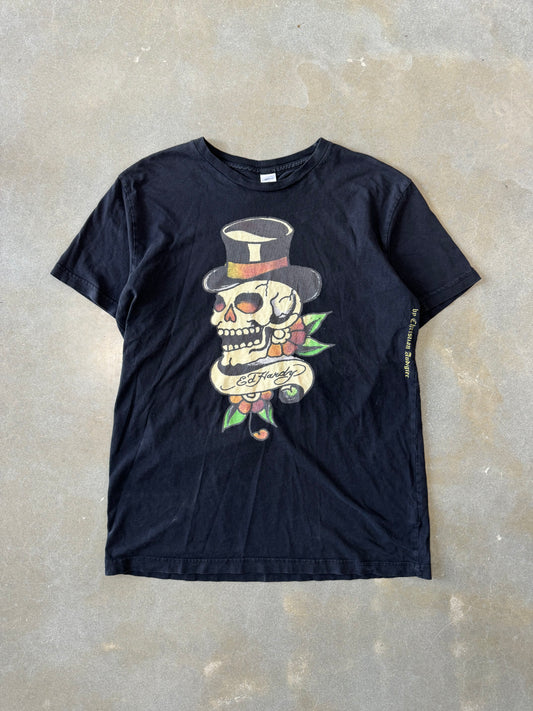 Vintage 2000s Ed Hardy by Christian Audigier Skull Tattoo T-Shirt [L]