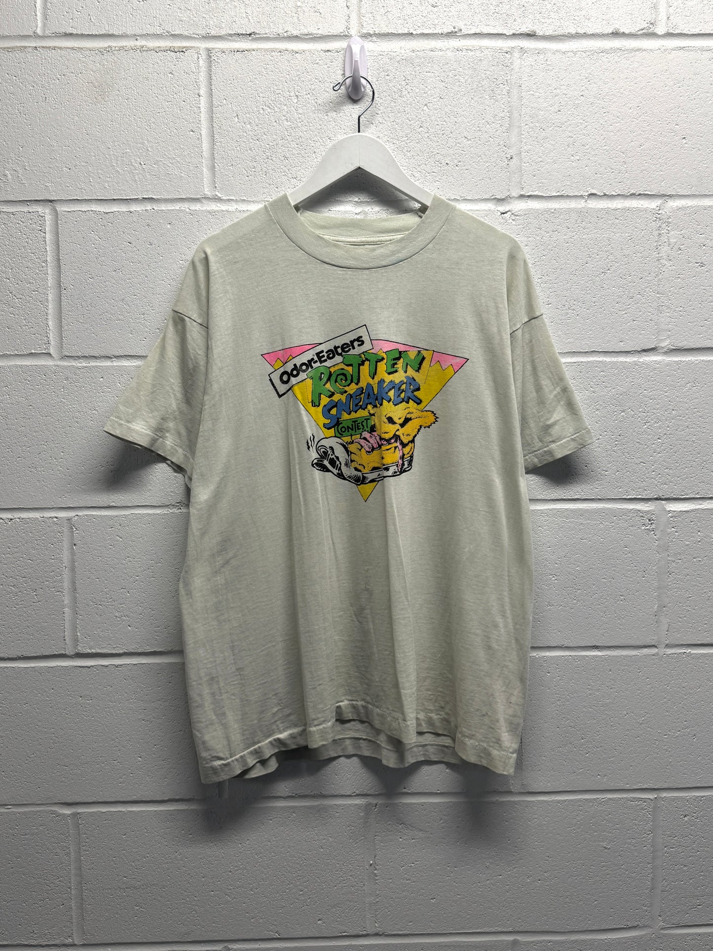 1990s Faded Rotten Sneaker T-Shirt [XL]