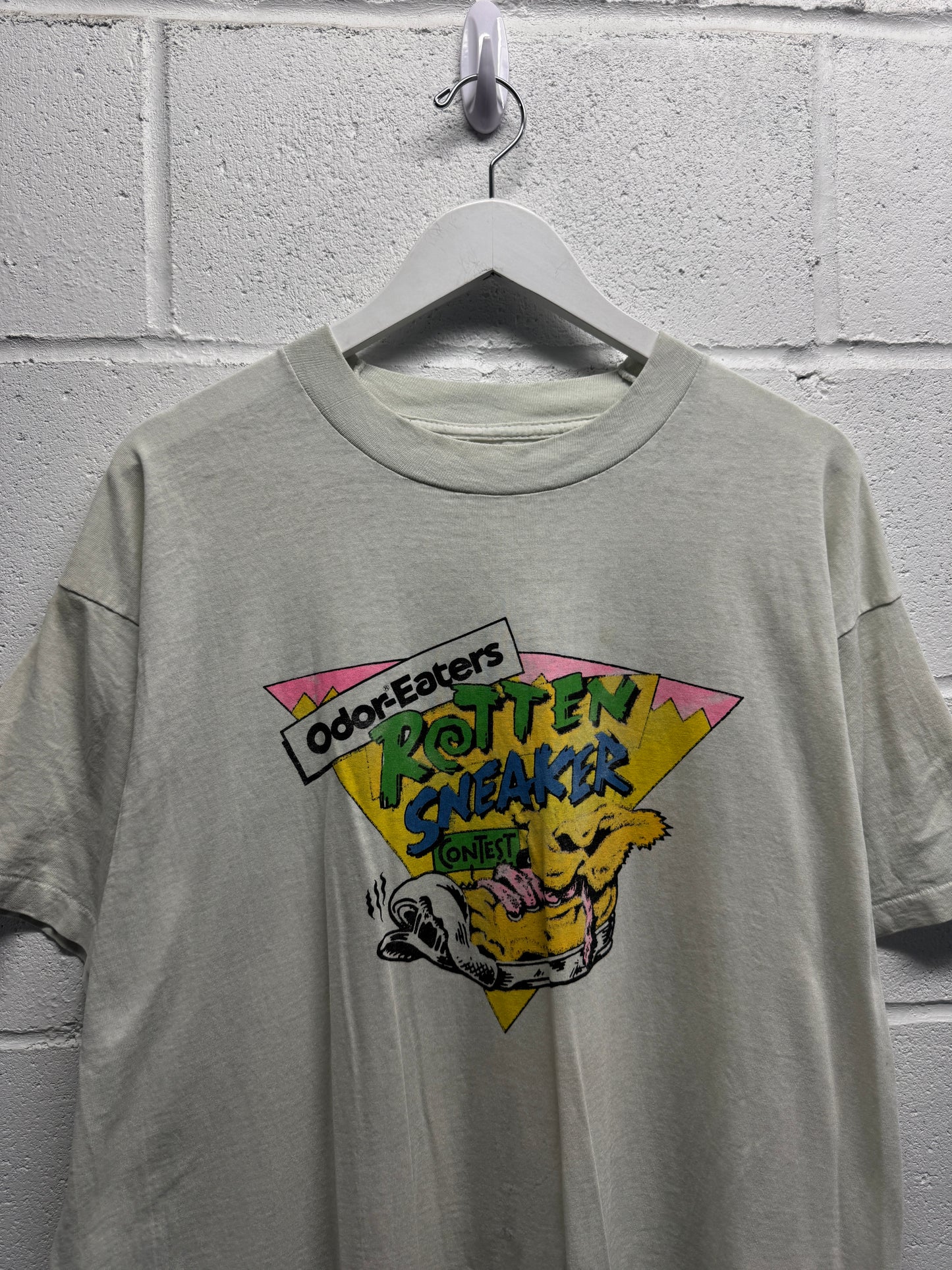 1990s Faded Rotten Sneaker T-Shirt [XL]