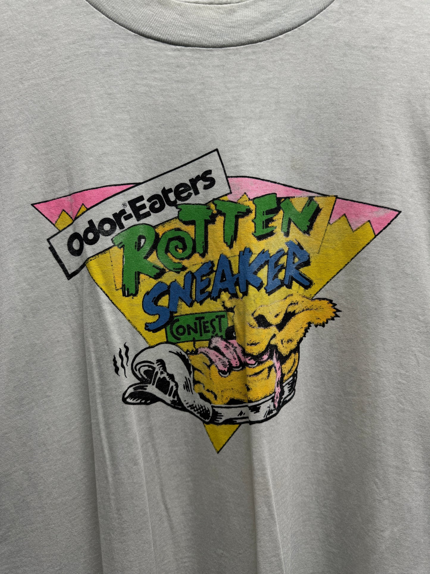 1990s Faded Rotten Sneaker T-Shirt [XL]