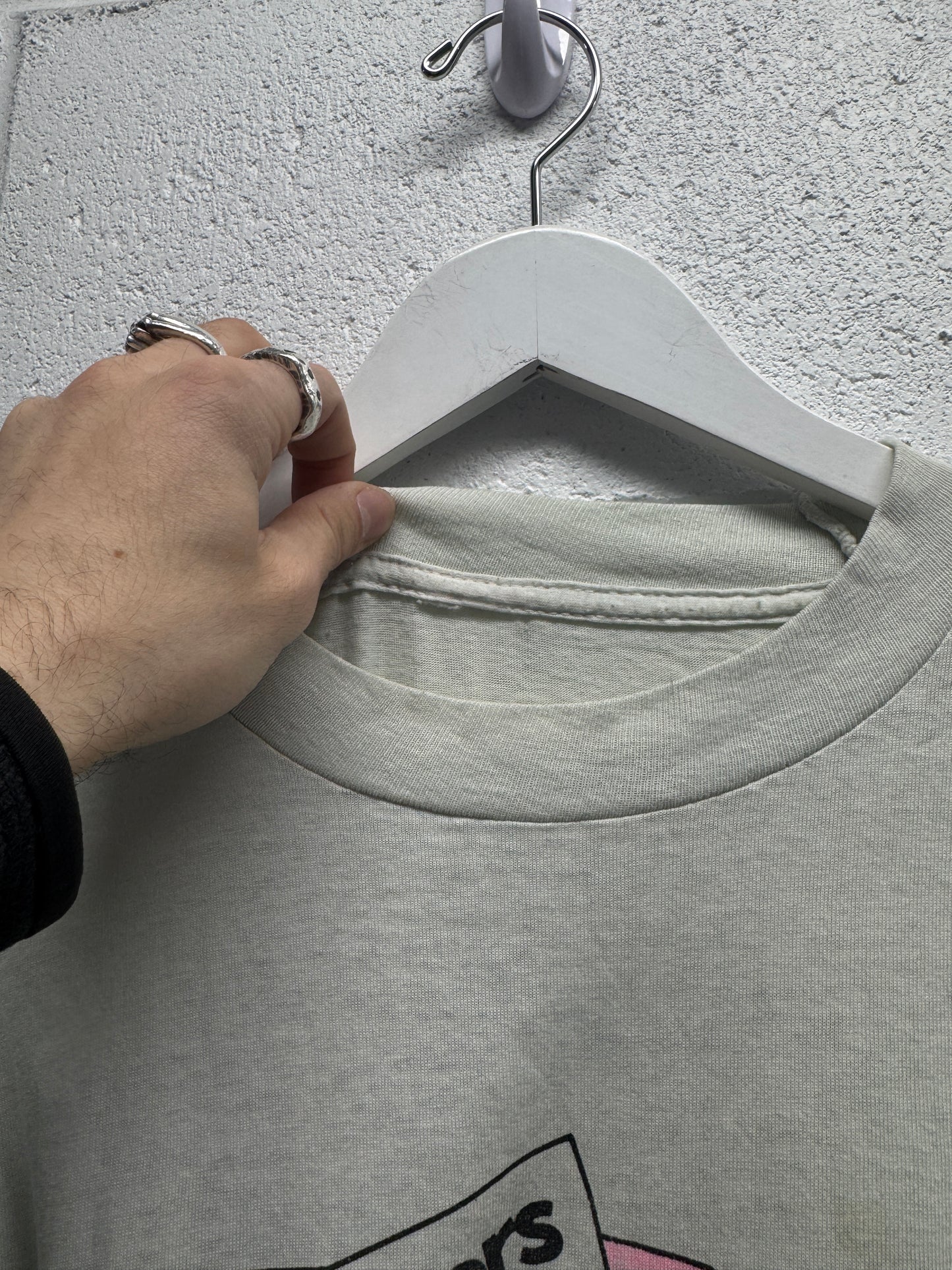 1990s Faded Rotten Sneaker T-Shirt [XL]