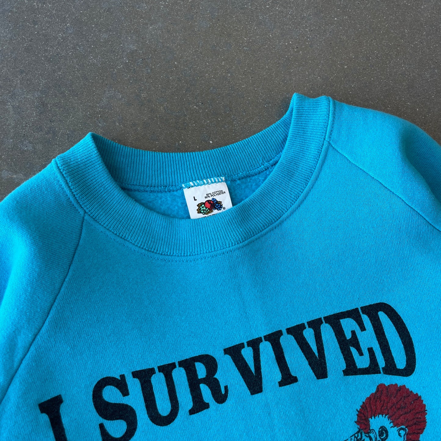 1989 "I Survived Hurricane Hugo" Crewneck [L]