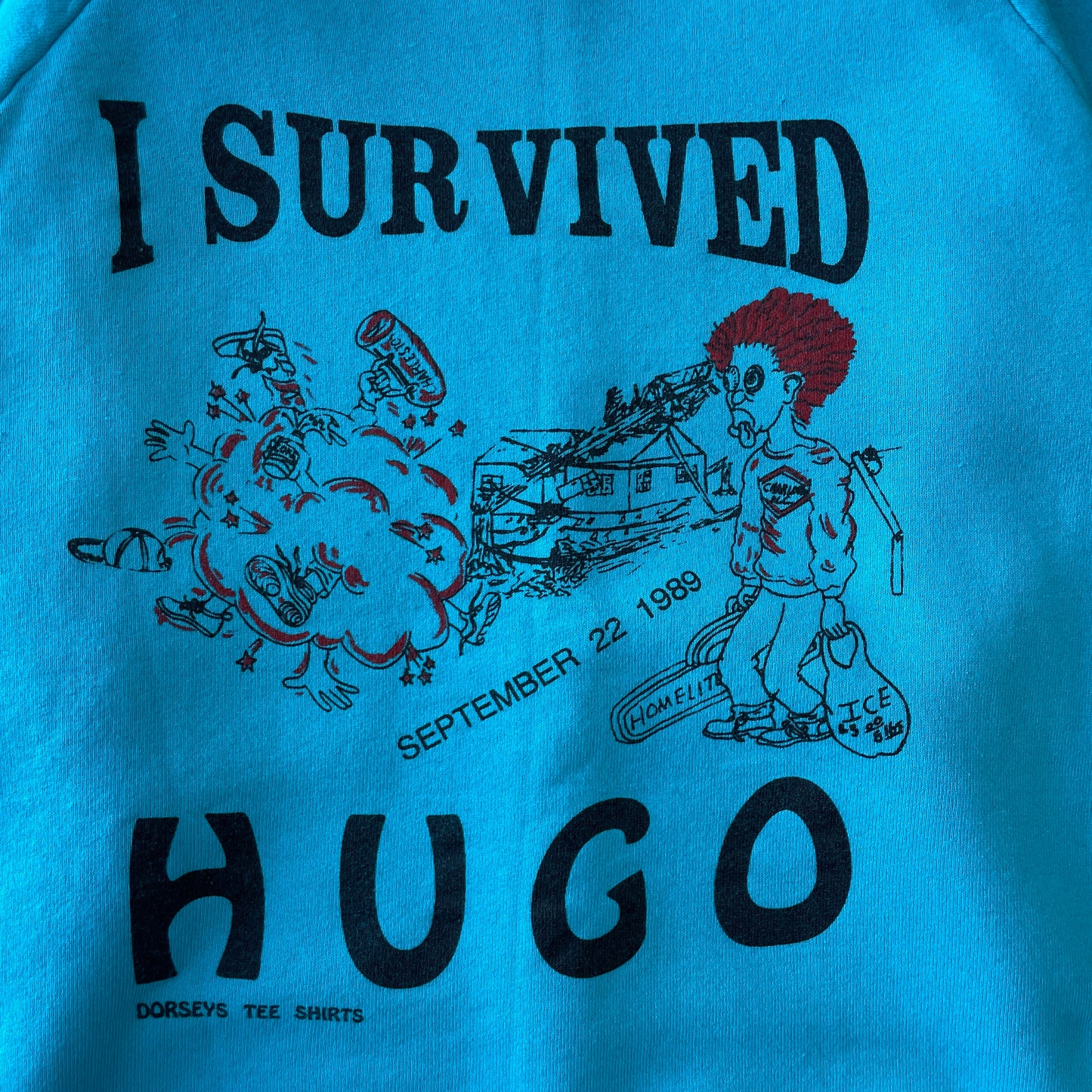 1989 "I Survived Hurricane Hugo" Crewneck [L]