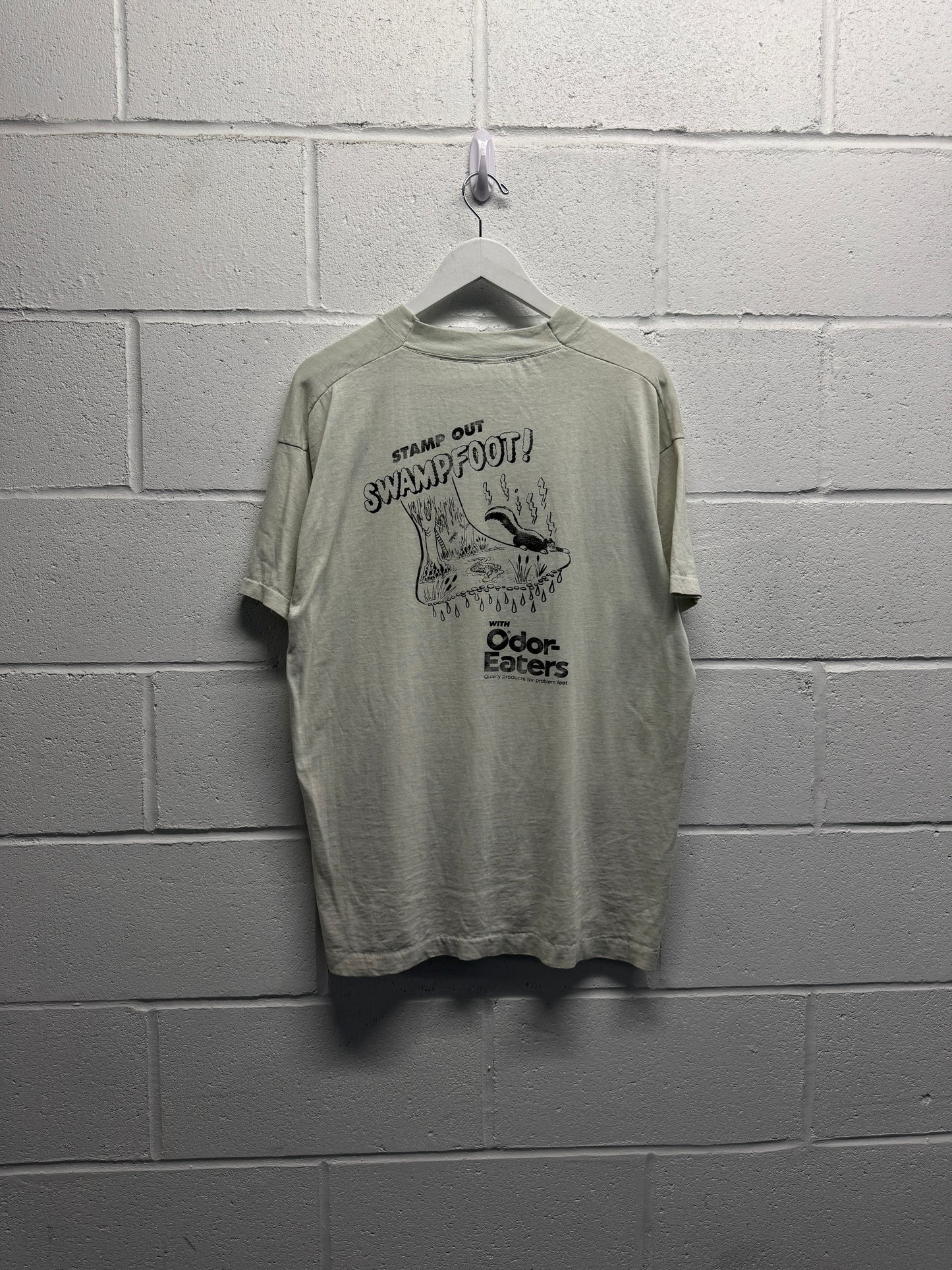 1990s Faded Rotten Sneaker T-Shirt [XL]