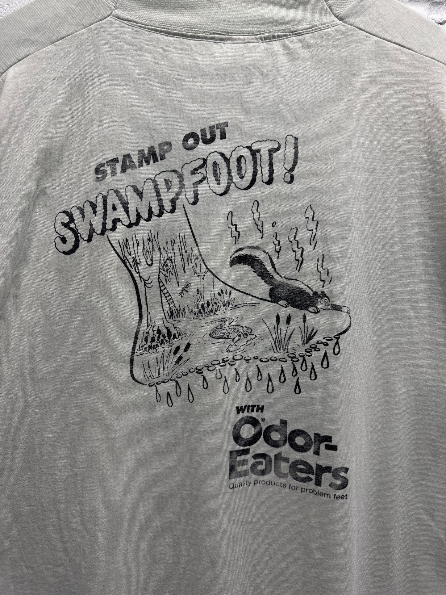 1990s Faded Rotten Sneaker T-Shirt [XL]