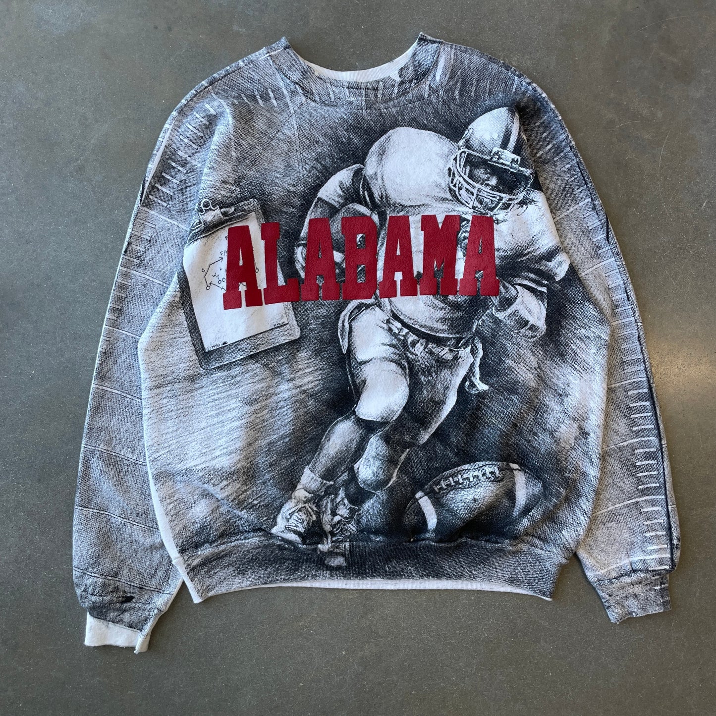 1990s Alabama All Over Print Crewneck [XL]
