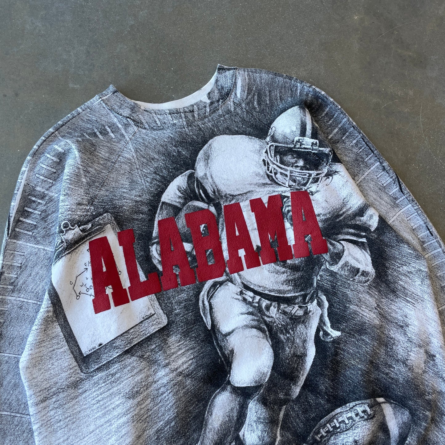 1990s Alabama All Over Print Crewneck [XL]