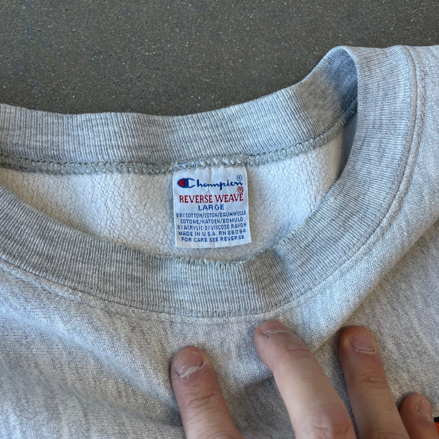 1990s Virginia Champion Reverse Weave Crewneck [L]