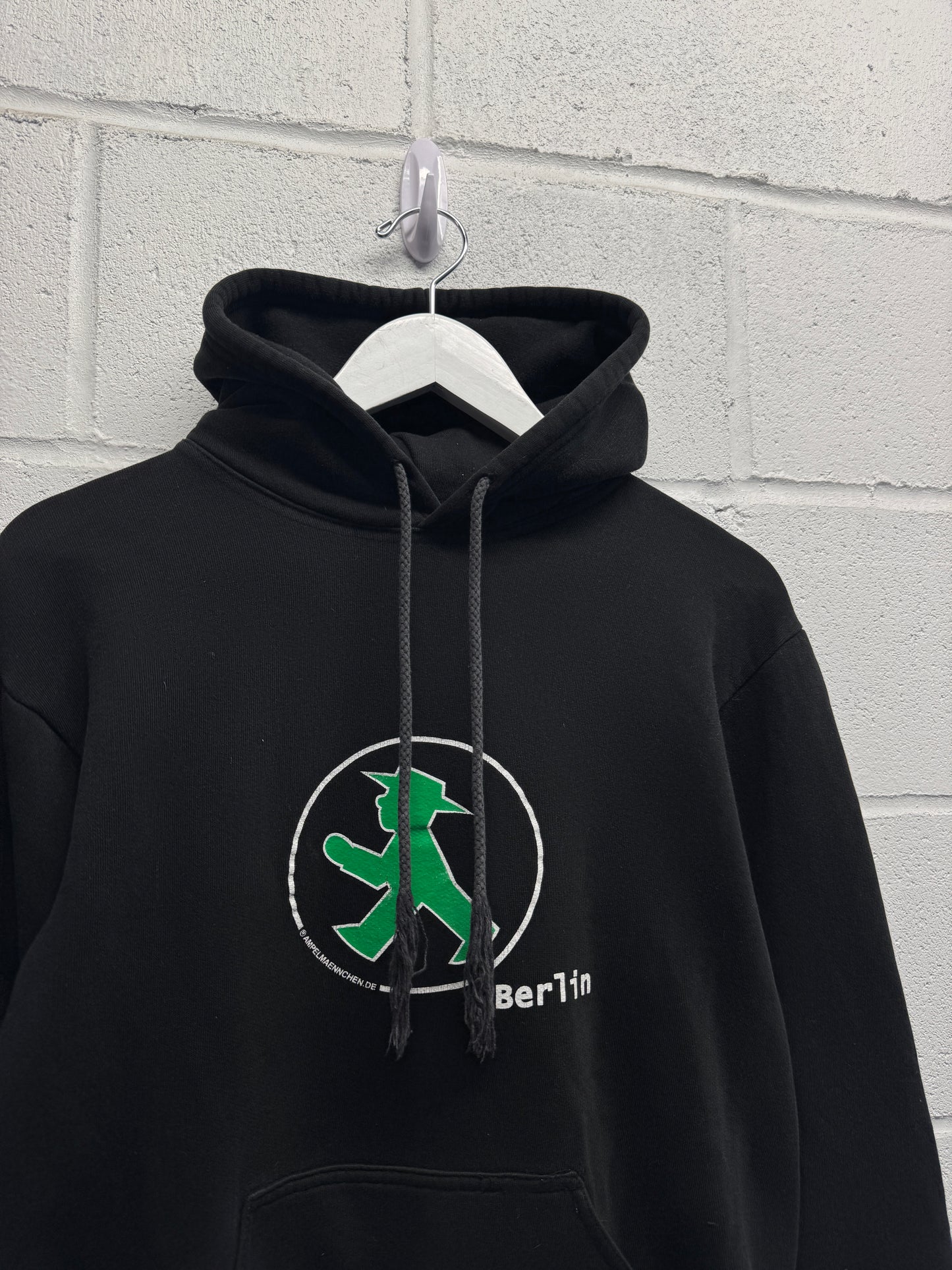 2000s German Crossing Light Logo Hoodie [S]