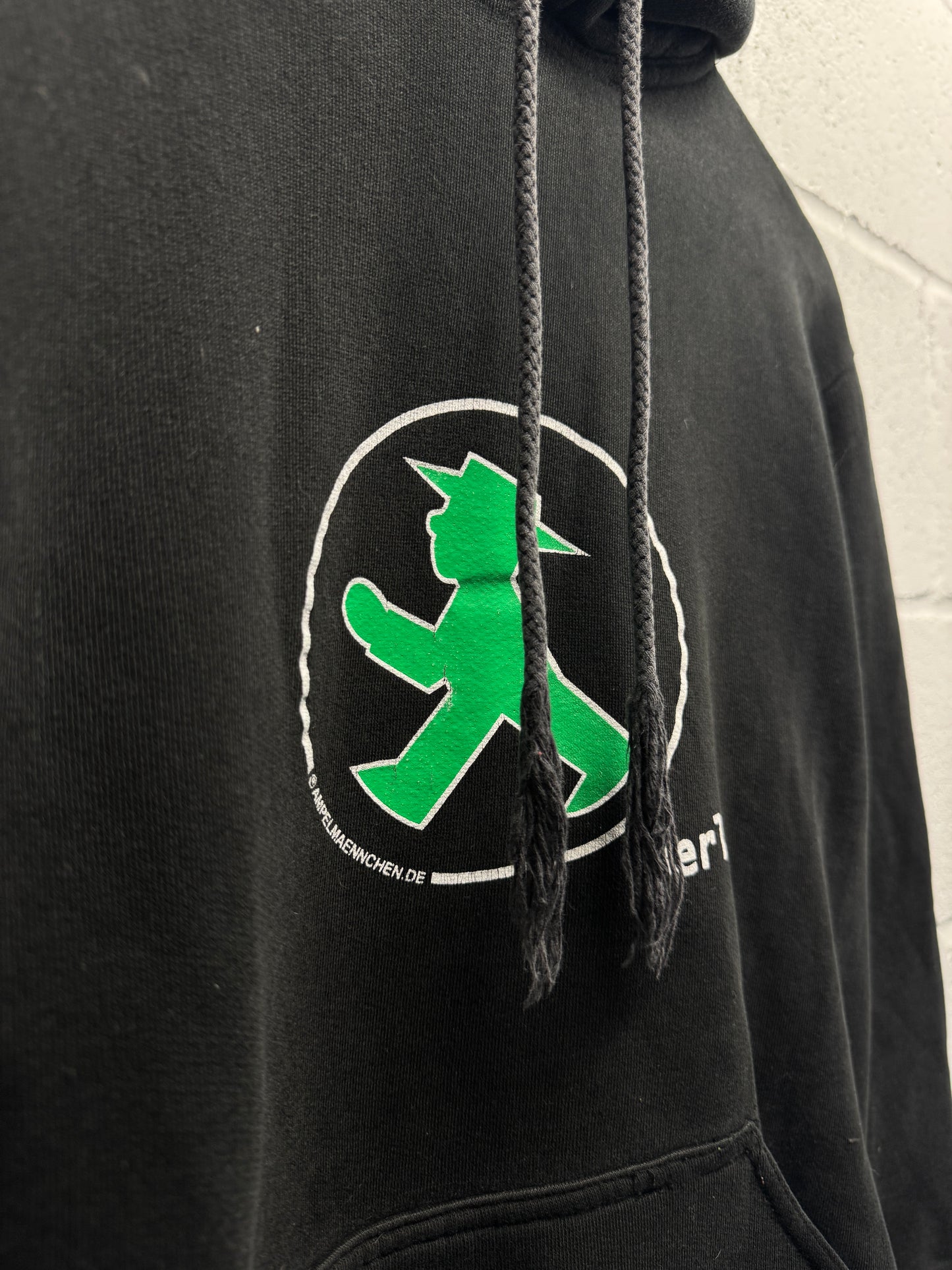 2000s German Crossing Light Logo Hoodie [S]