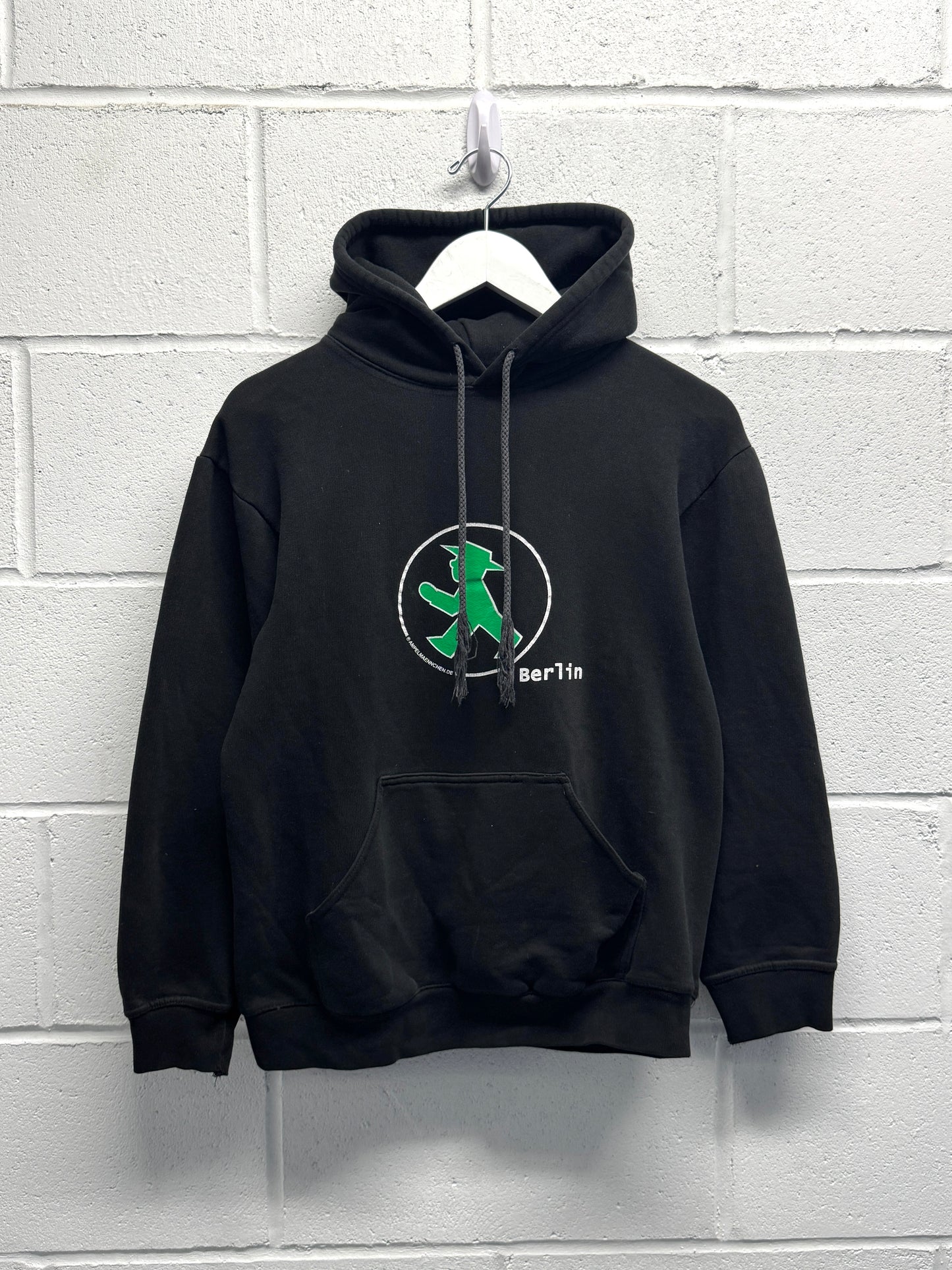 2000s German Crossing Light Logo Hoodie [S]