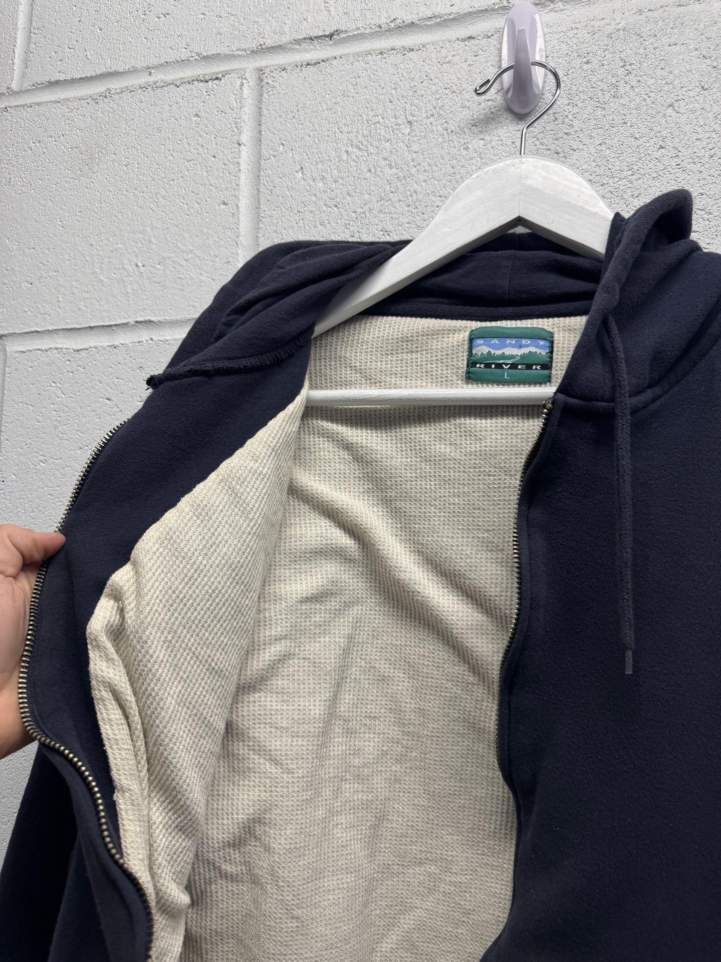 2000s Zip-Up Thermal Jacket [L]