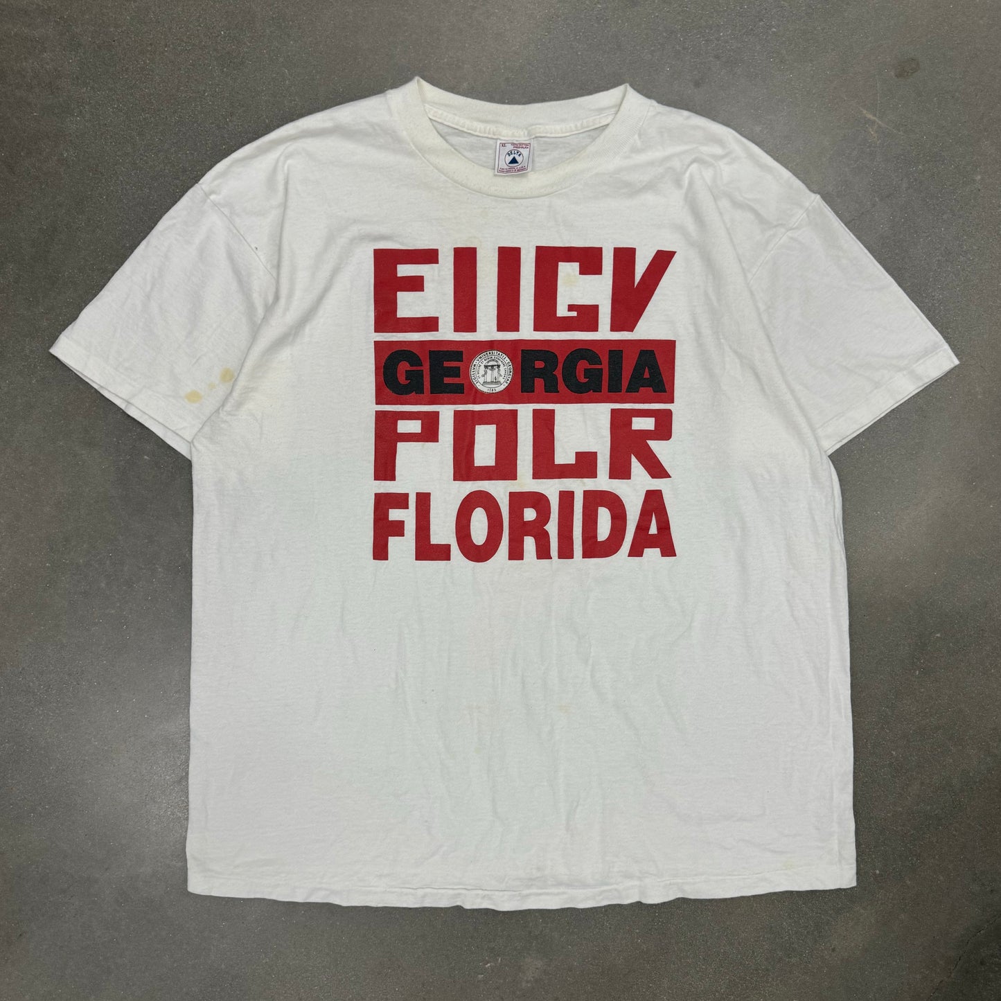 Vintage 1990s Fuck Florida University of Georgia Parody T-Shirt [XL]