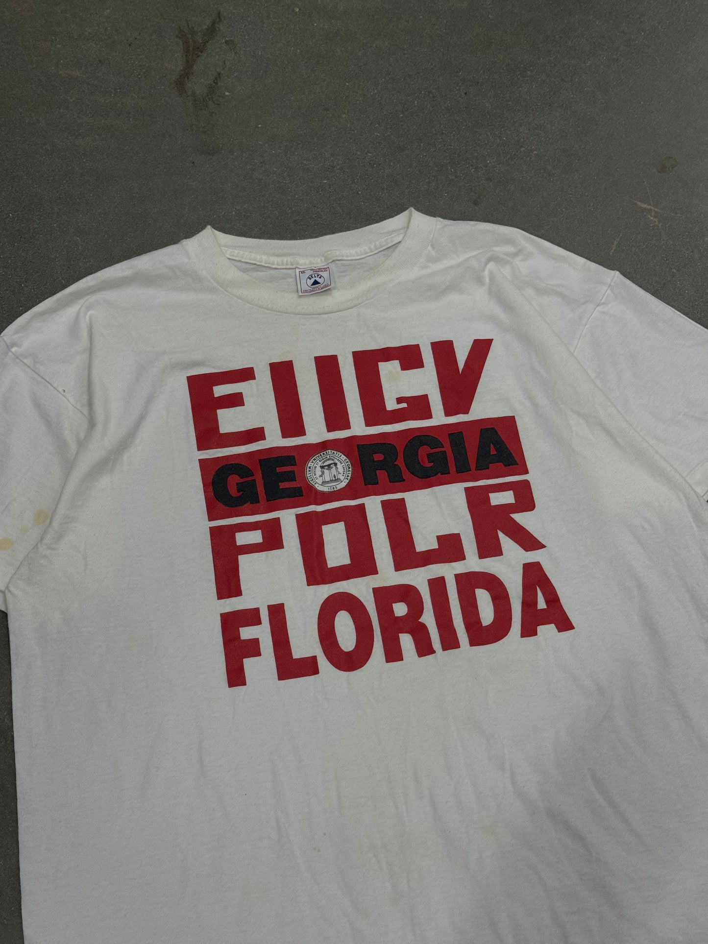Vintage 1990s Fuck Florida University of Georgia Parody T-Shirt [XL]