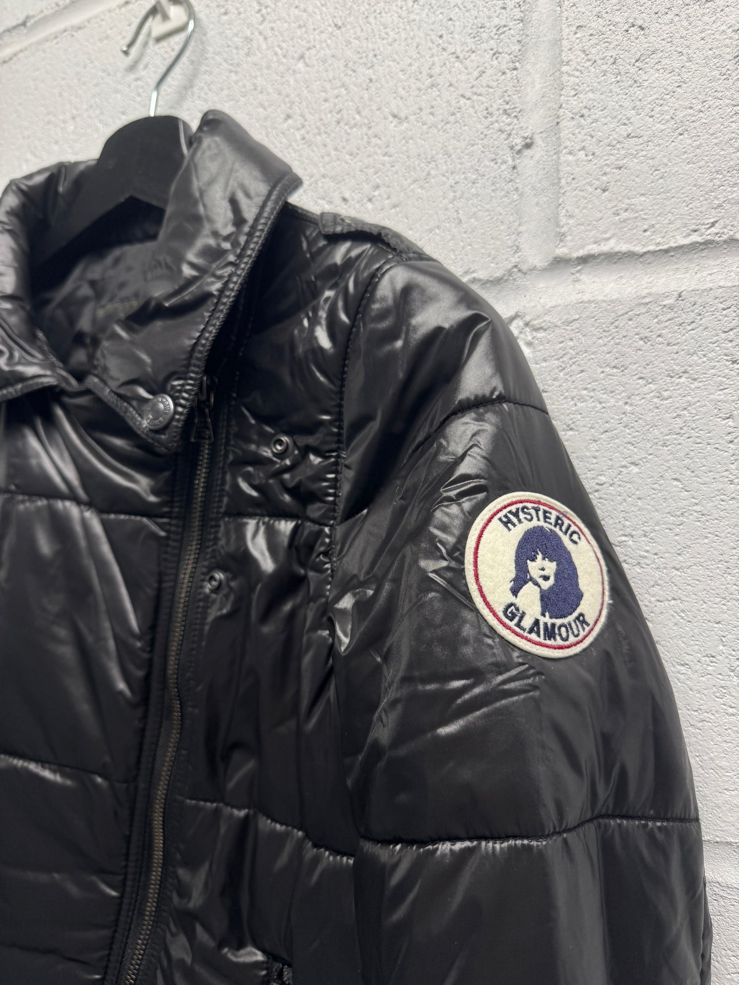 1990s Hysteric Glamour Puffer Moto Jacket [M]
