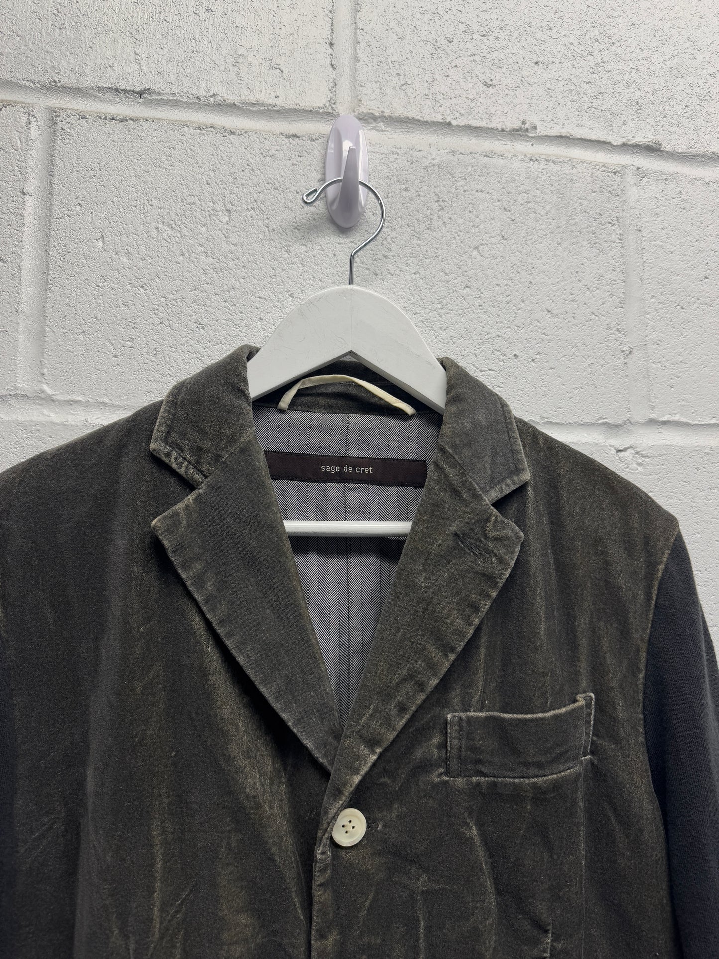 Japanese Mixed Material Blazer [S/M]