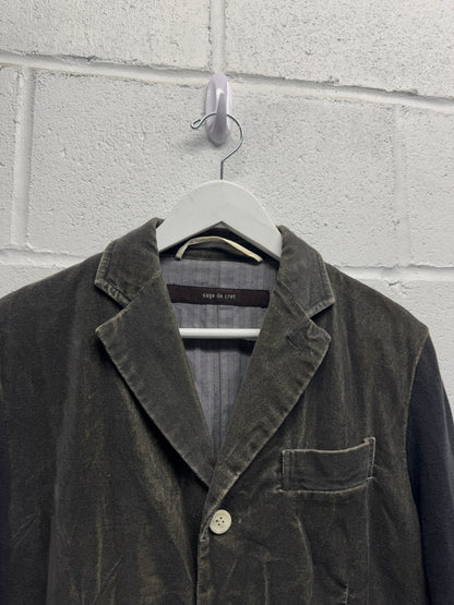 Japanese Mixed Material Blazer [S/M]
