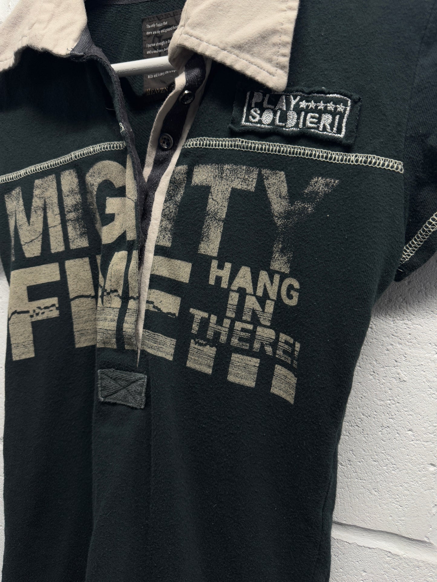 Japanese Brand Heaven & Earth Cropped Polo Shirt [S/M]