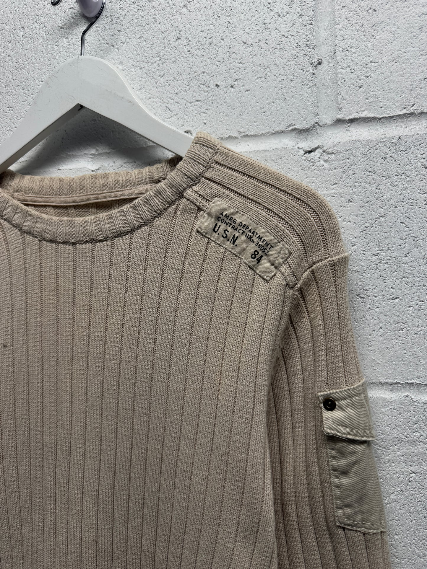 Y2K US Navy Inspired Sweater [M/L]