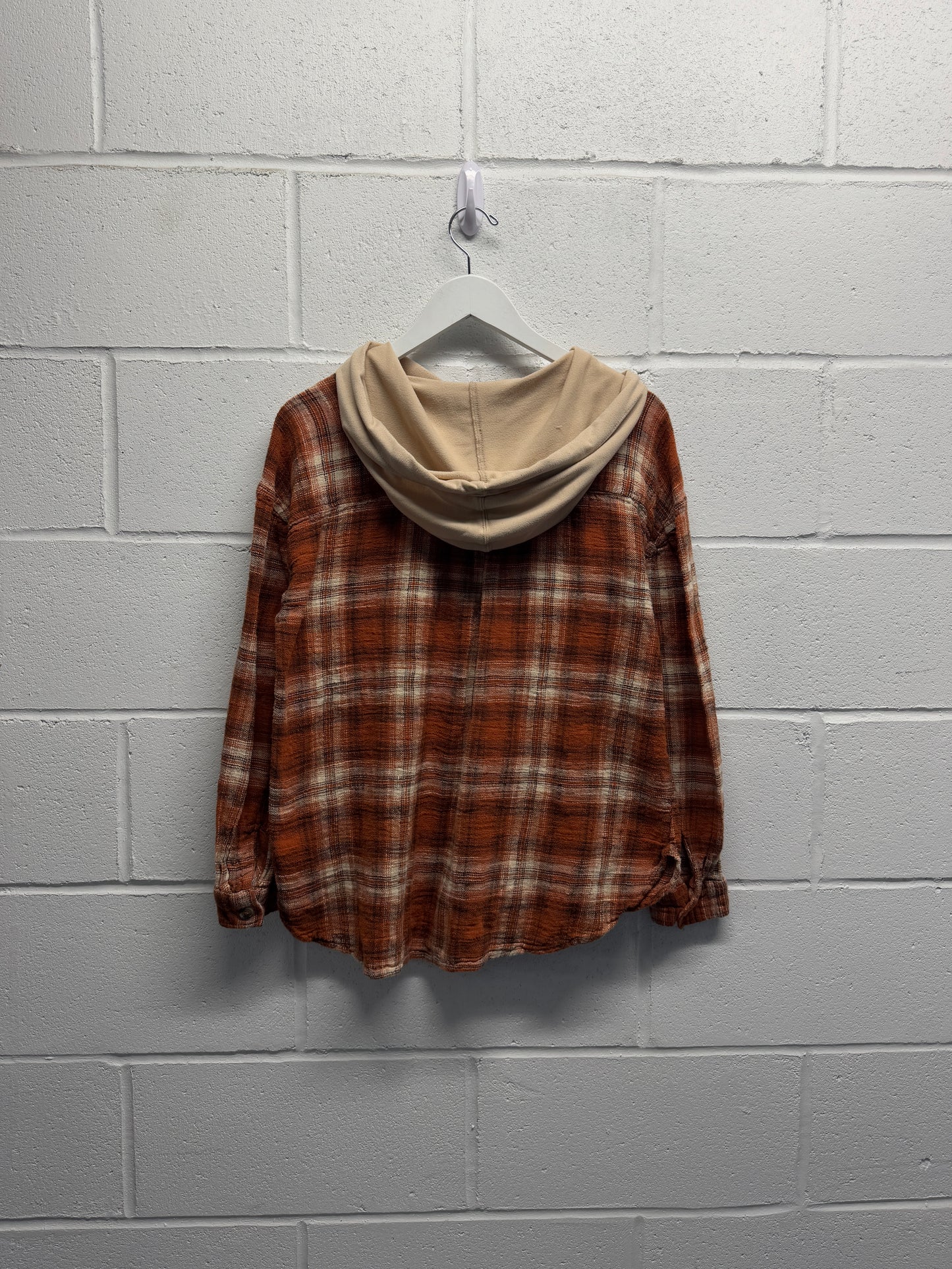 Y2K Hooded Thermal Shirt [S/M]