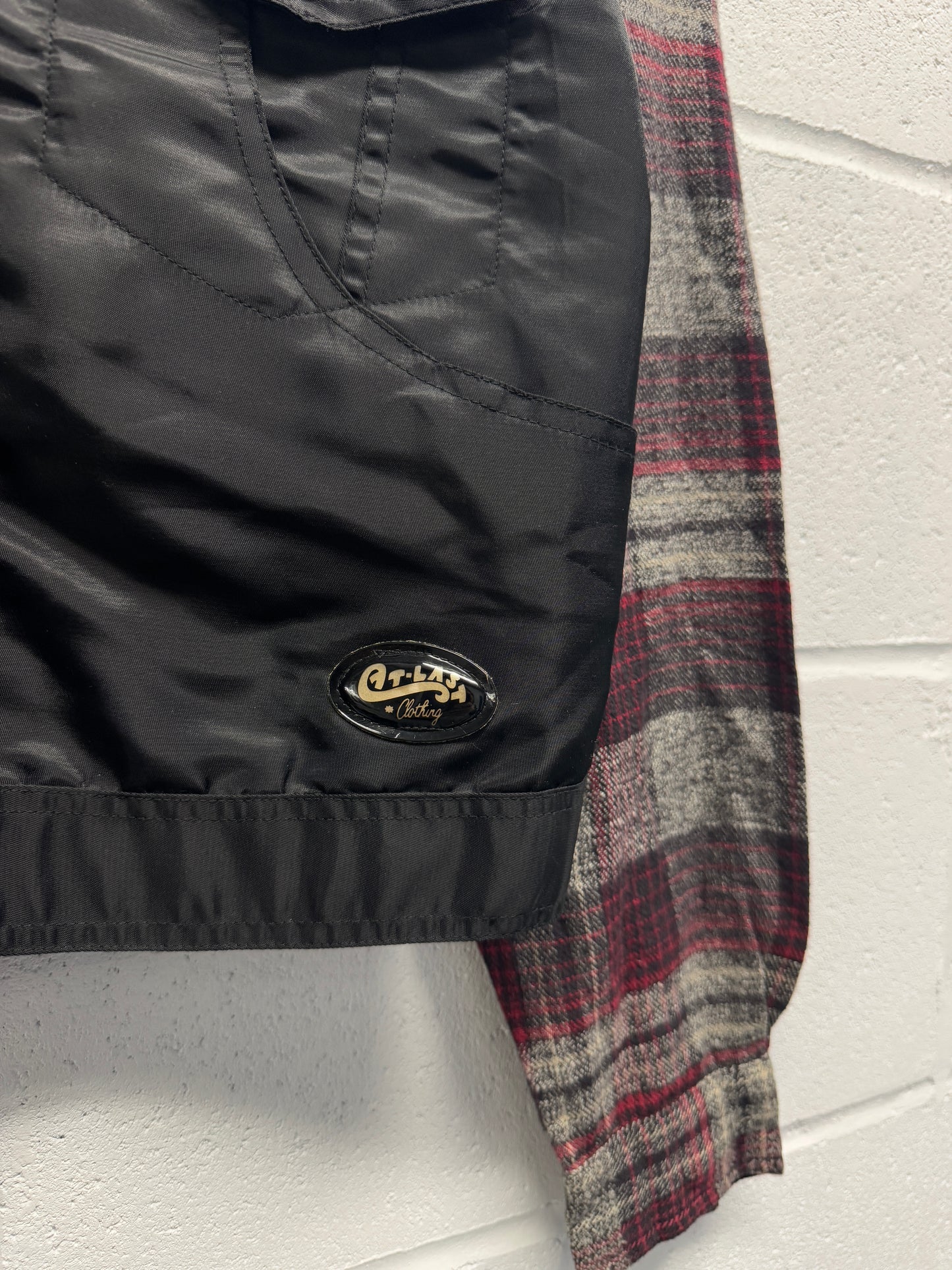 1990s Cropped Plaid Jacket [S]