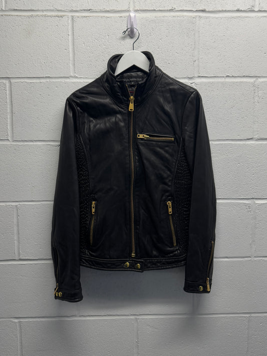 Y2K Via Spiga Leather Jacket [M]