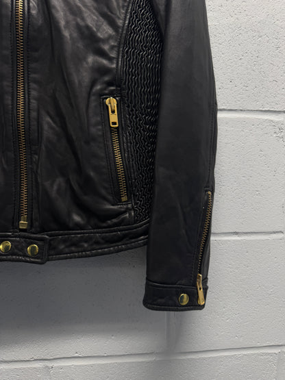 Y2K Via Spiga Leather Jacket [M]