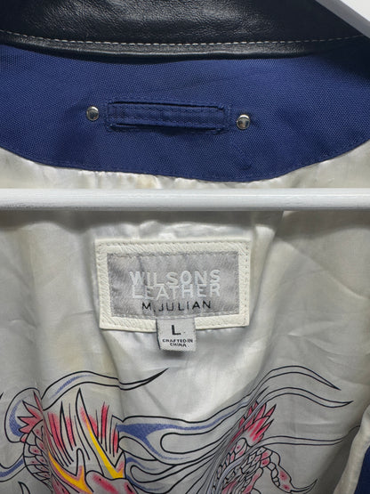 Y2K Wilson Maxima Leather Jacket [XL]