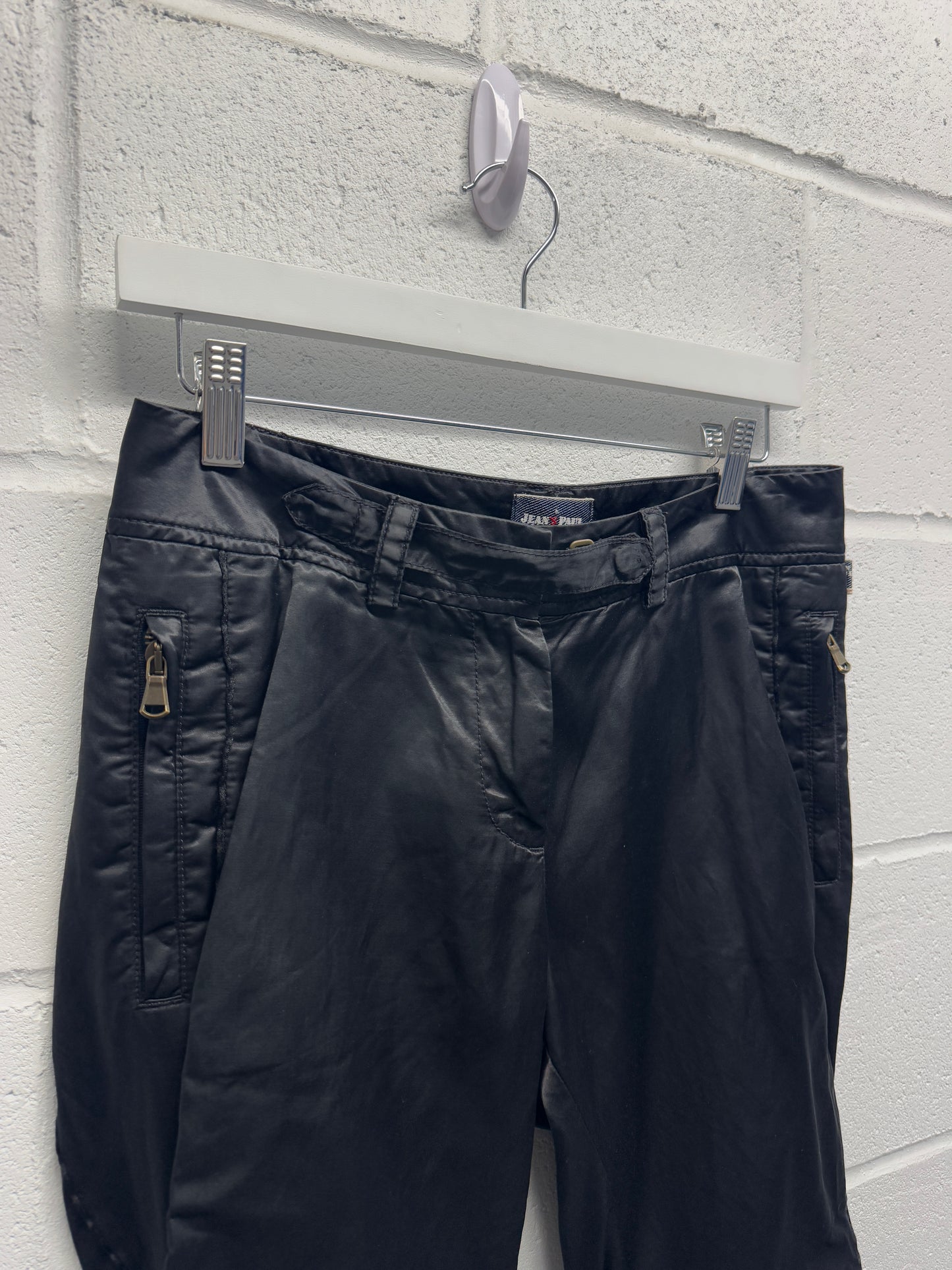 Jean Paul Gaultier Satin Moto Pants [44 , 30"]