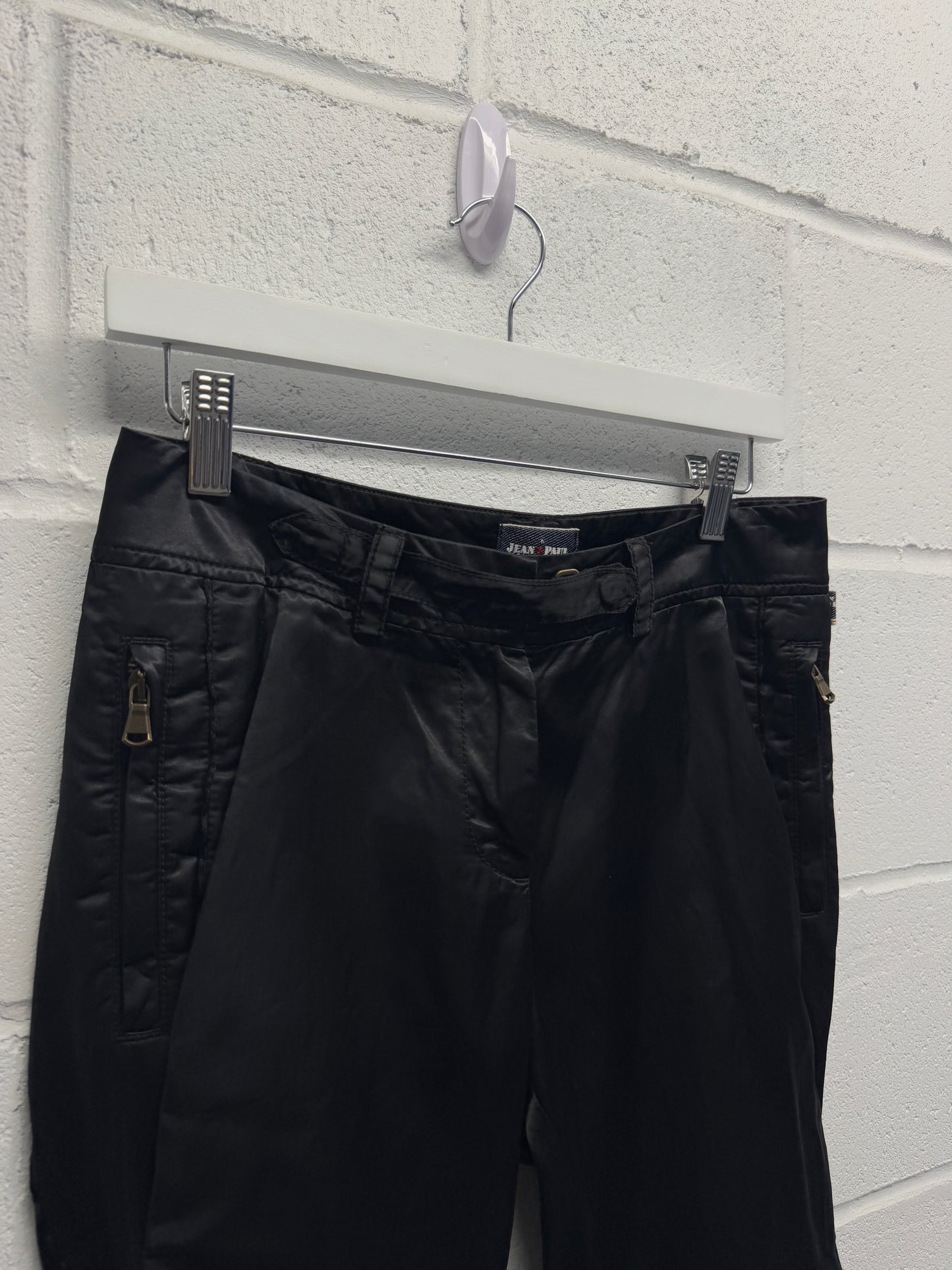 Jean Paul Gaultier Satin Moto Pants [44 , 30"]