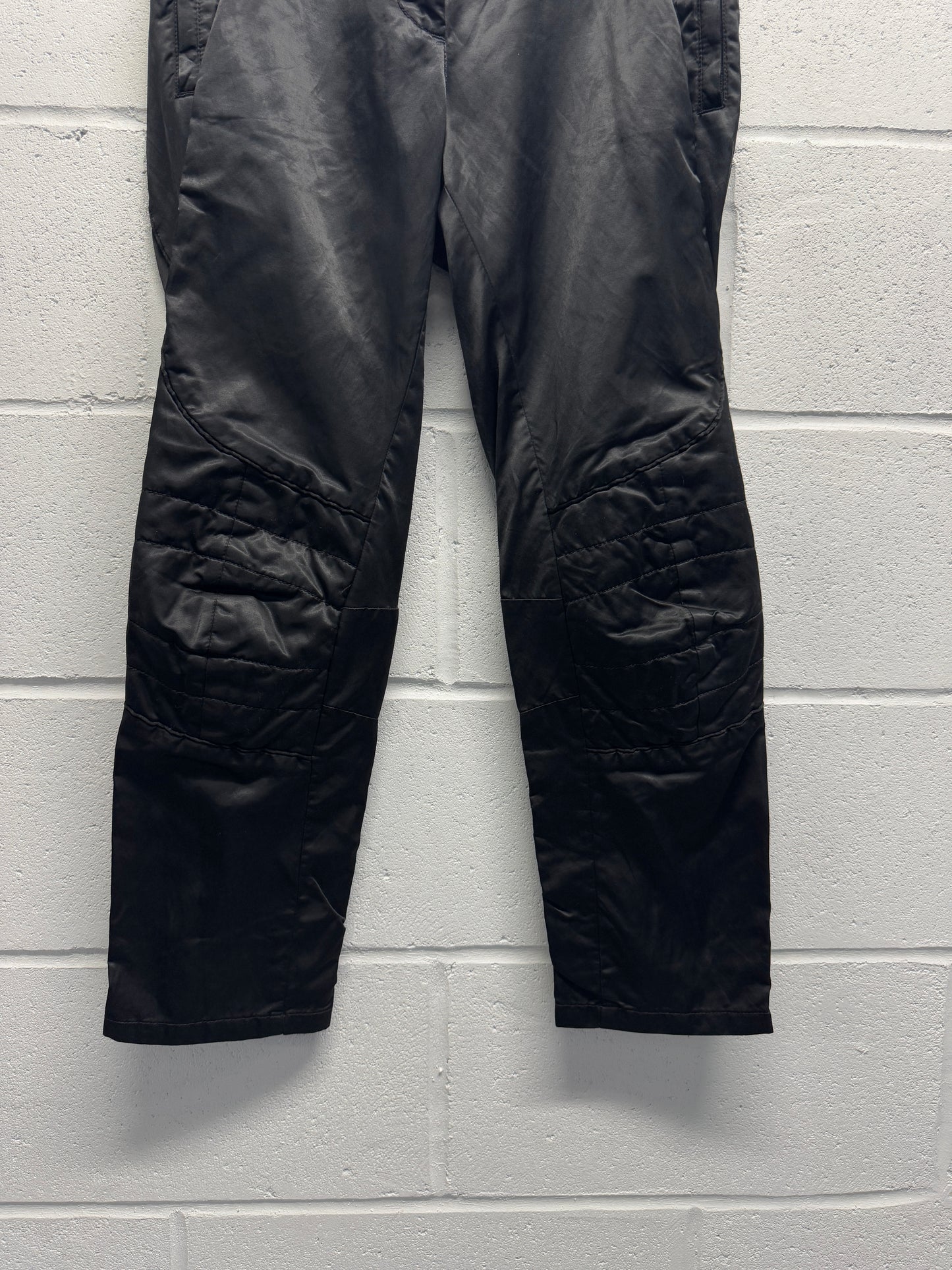 Jean Paul Gaultier Satin Moto Pants [44 , 30"]
