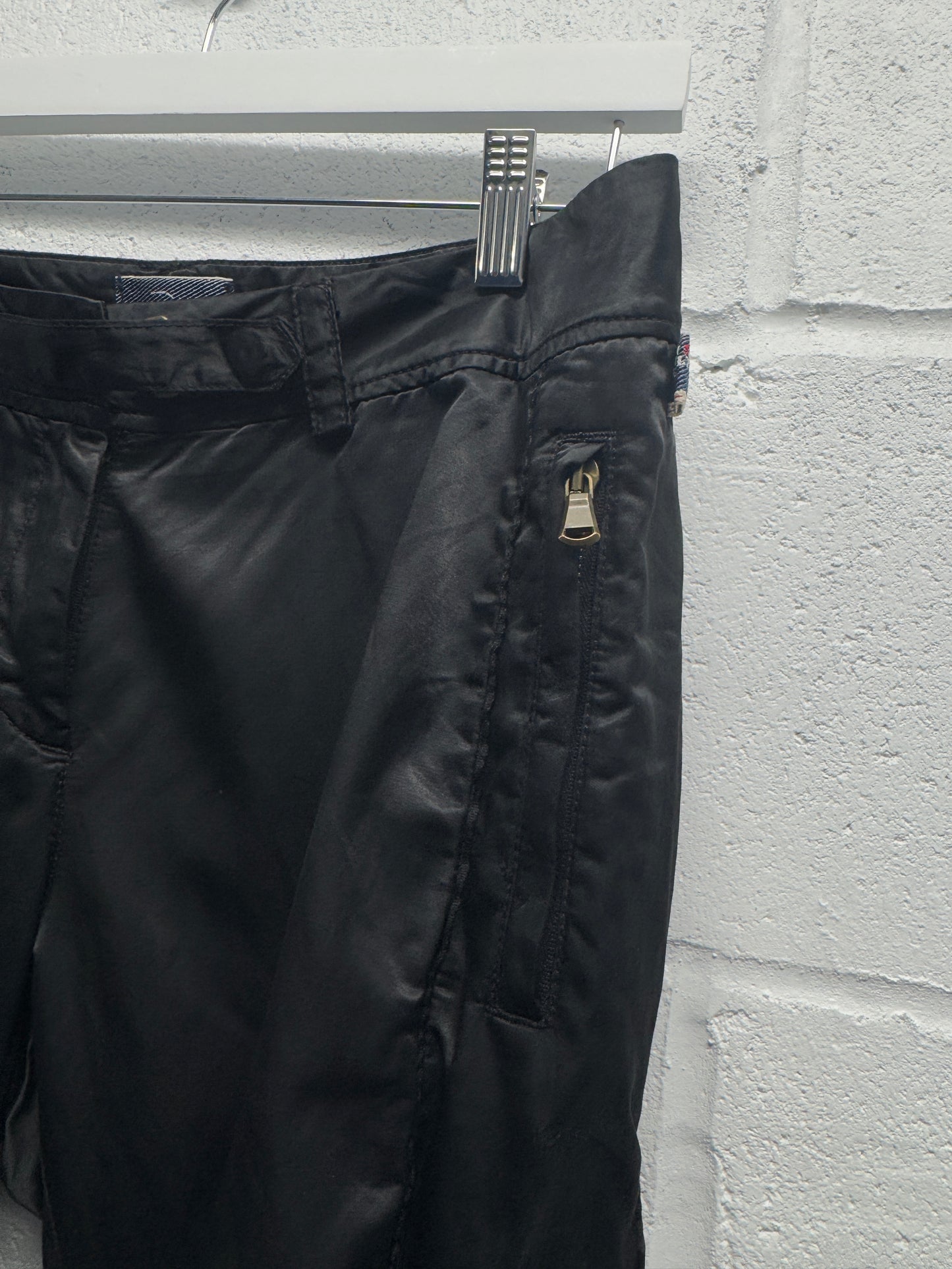 Jean Paul Gaultier Satin Moto Pants [44 , 30"]