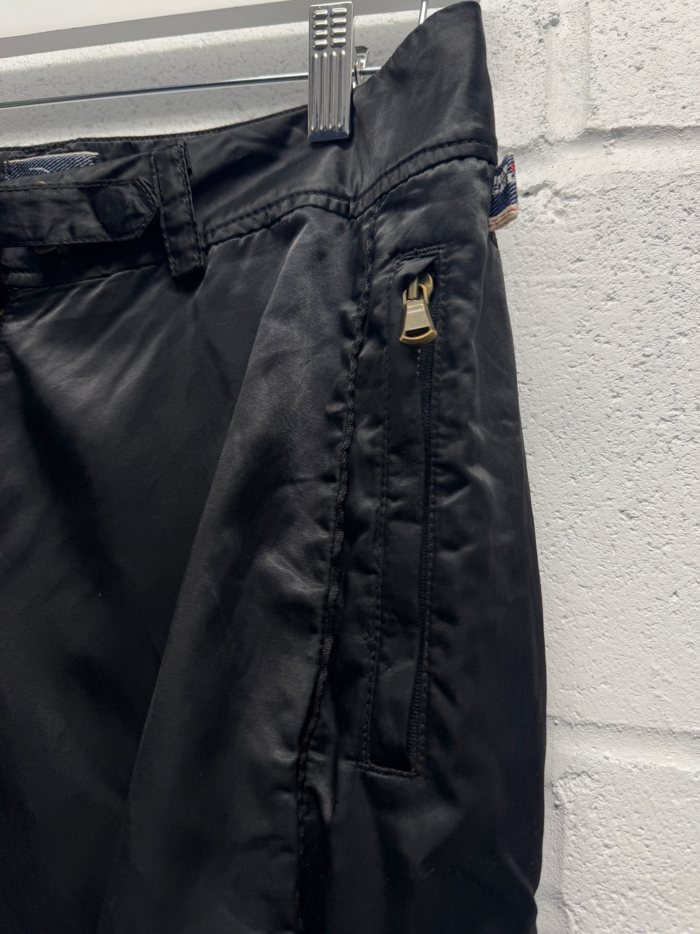 Jean Paul Gaultier Satin Moto Pants [44 , 30"]