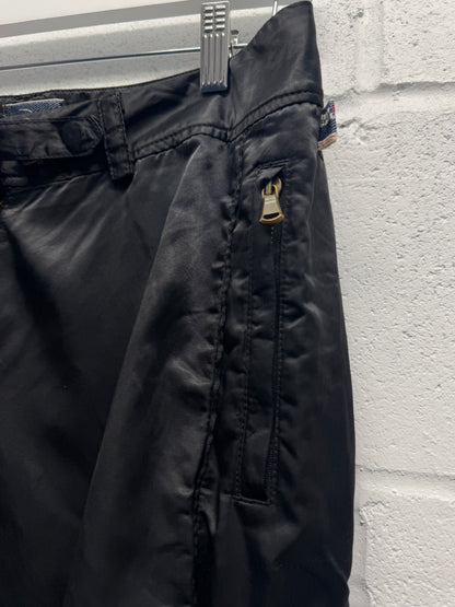 Jean Paul Gaultier Satin Moto Pants [44 , 30"]